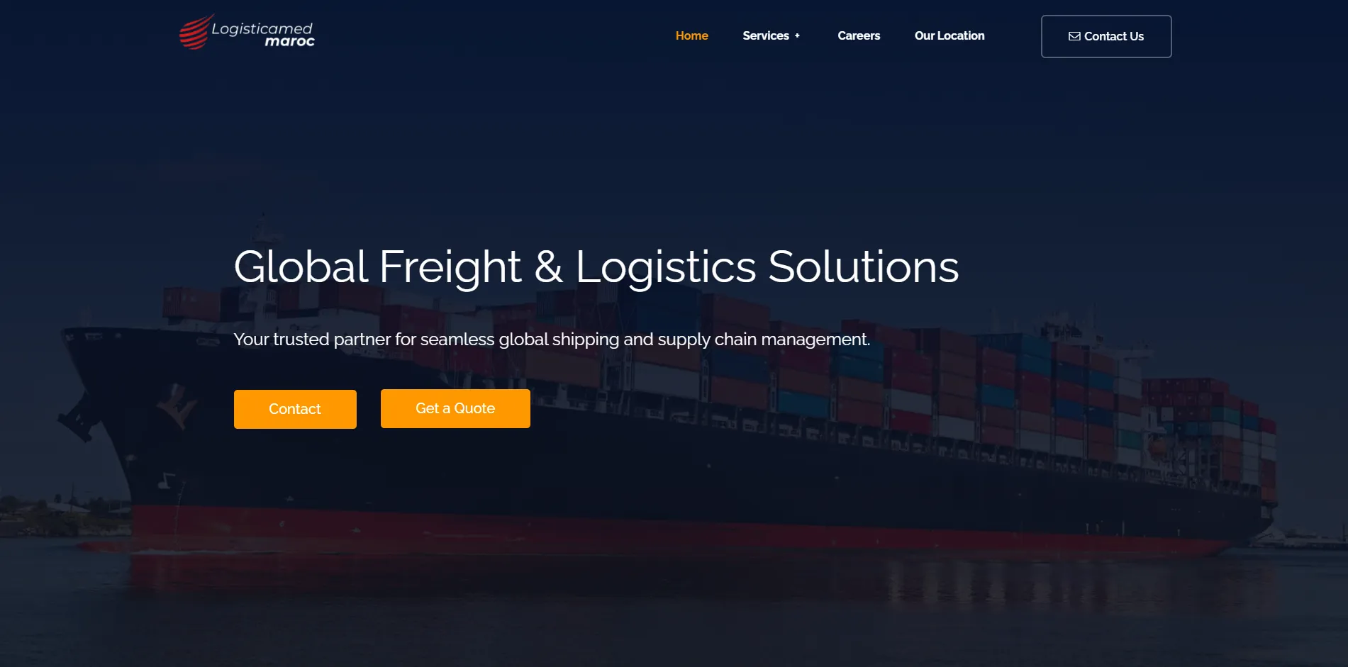 Logistics expert website image