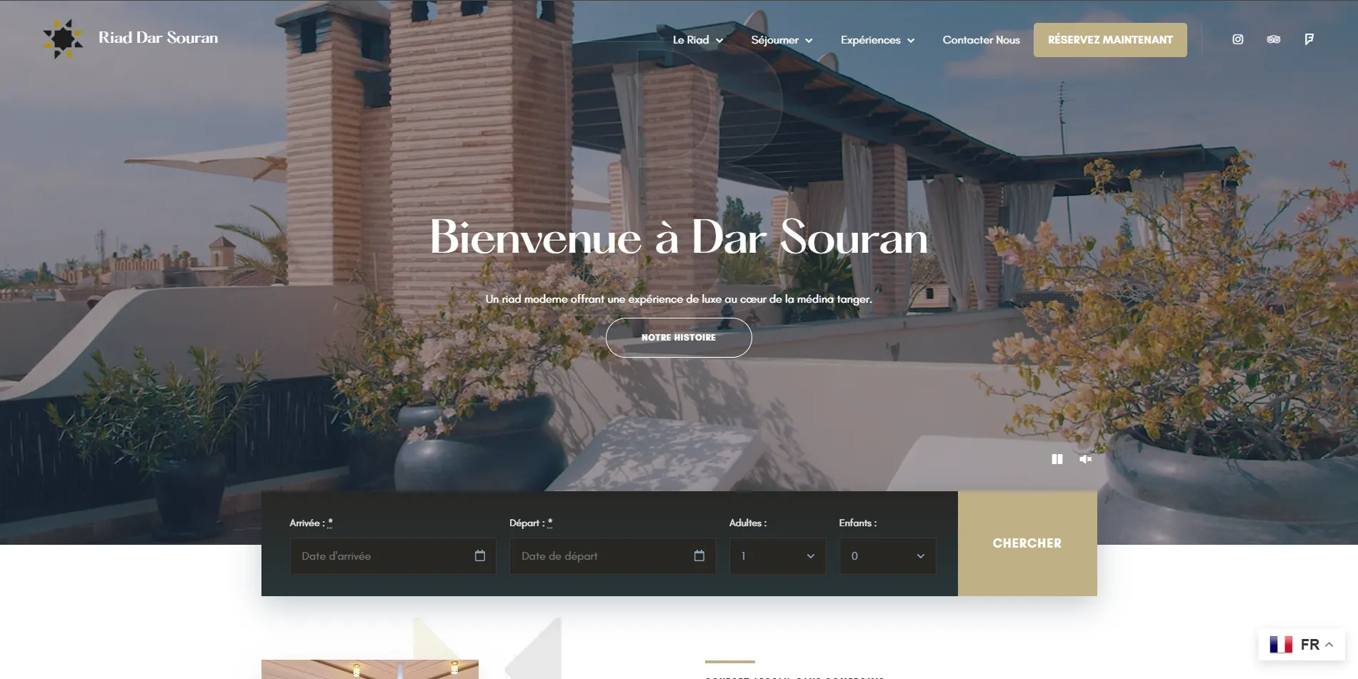 Riad Booking Website picture